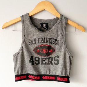 NFL San Francisco 49ers Sports Bra Crop Racerback
